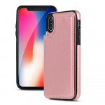Wholesale iPhone Xr Flip Book Leather Style Credit Card Case (Black)